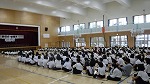 ４月７日　新任式・始業式の様子です。