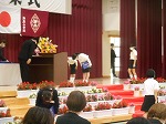 卒業証書授与の様子です。
