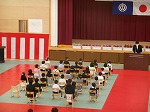 校長先生による式辞の様子です。