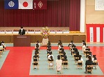 校長先生による式辞の様子です。