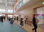 新入生退場の様子です。入学、おめでとうございます。