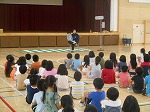 １年生交通安全指導の様子です。