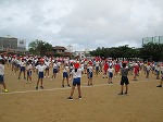 準備体操の様子です。