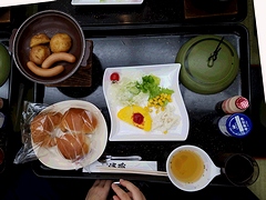 朝ごはん！和風膳に洋食！！