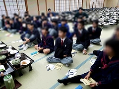 出発前の班長会